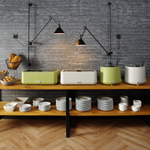 Chafing Dish UNIQ Balta spalva - GN 1/1 - 4 L | HENDI - Elegantiškas dizainas šventėms ir užkandžiams.