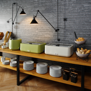 Chafing Dish UNIQ Žalias - GN 1/1 - 4 L | HENDI - Profesionalus stalo aptarnavimas Buffet'ui