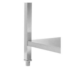 Inox stalas su atlošu ir lentyna Dynasteel - Tvirtas ir Praktiškas