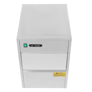 Dynasteel Tuščiavidurių ledo kubelių gaminimo mašina po stalviršiu | Gamyba 20 kg/dieną