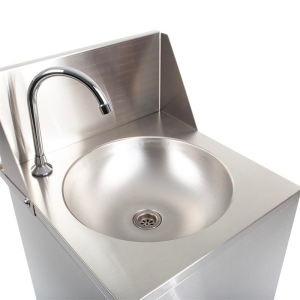 Nepriklausomas mobilus rankų plovimo įrenginys Dynasteel: Higiena ir praktiškumas profesionalioje virtuvėje