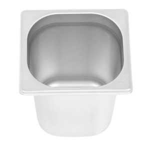 Bakas Gastro GN 1/6 iš nerūdijančio plieno - Gylis 200 mm - 3,4 L Dynasteel: Patvarus ir patogus